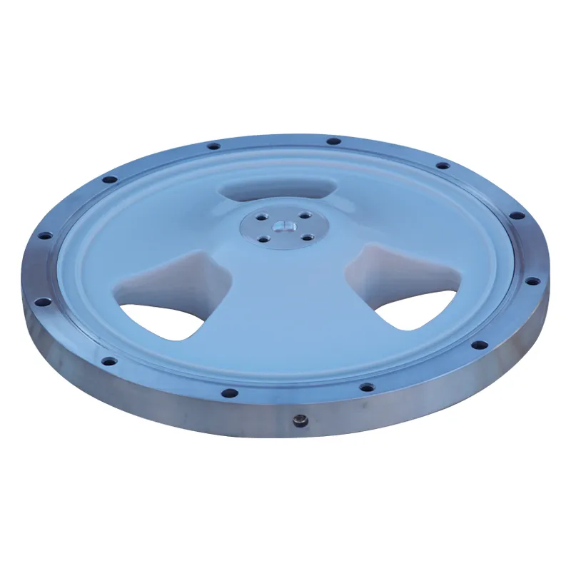 Однополюсный чашечный изолятор с отверстием для газа плоского типа